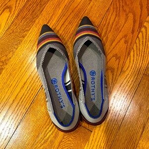 Rothy’s Retired Inverse Stripe Point, Size 10